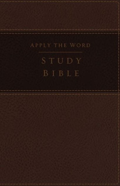 NKJV: Apply The Word Study Bible, Large Print, Brown