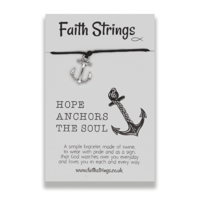 Hope Anchors the Soul Faith String Bracelet