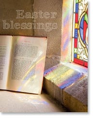 Stained glass detail Easter Card
