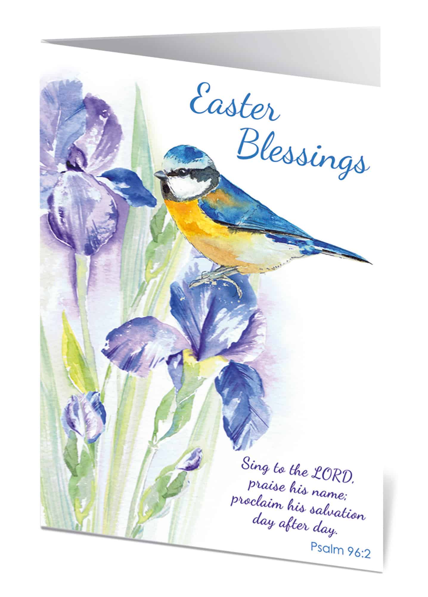 The Leprosy Mission - 4 Irises and Blue Tit Easter cards