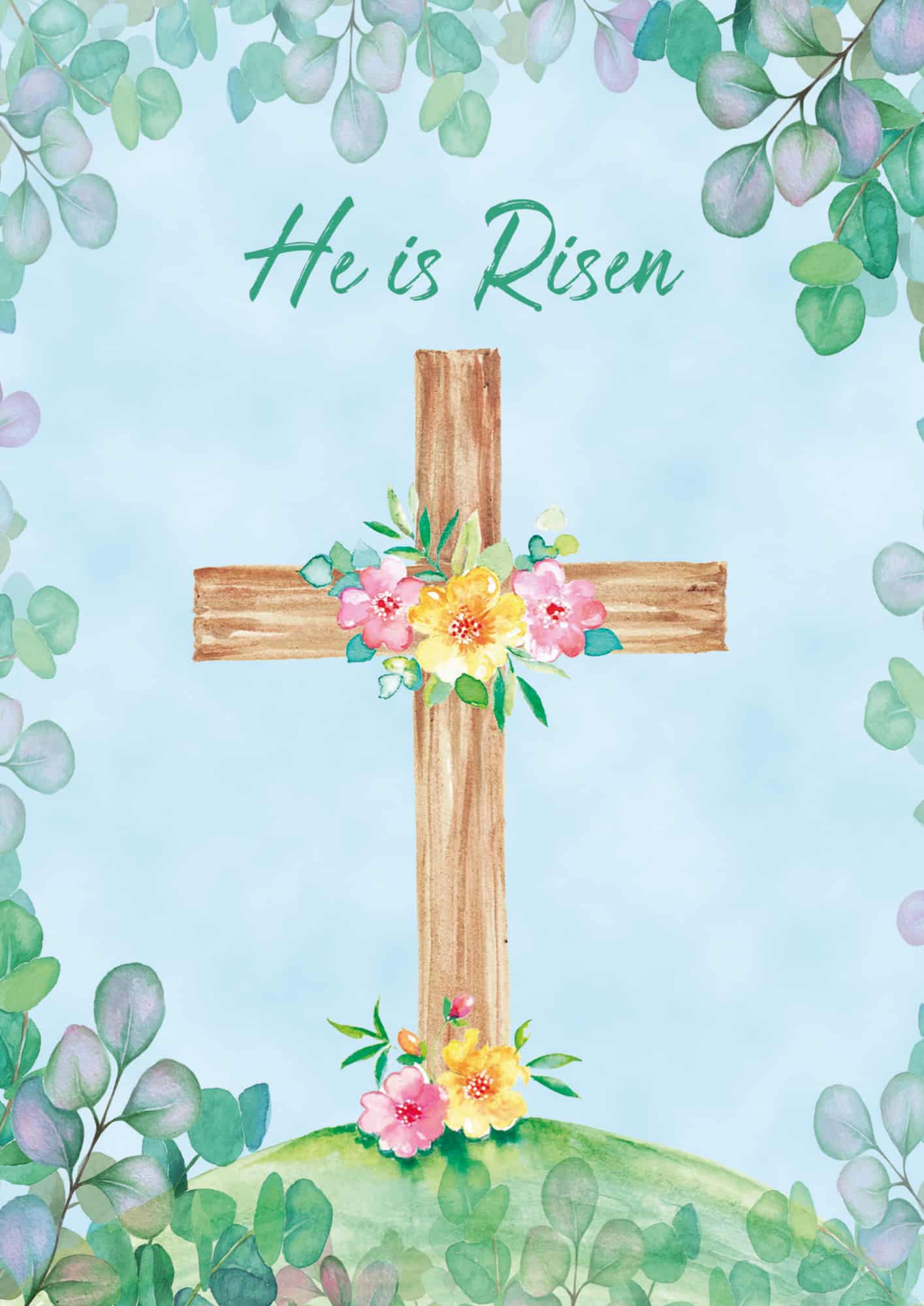 The Leprosy Mission- 4 He is Risen Cross Cards