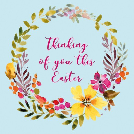 The Leprosy Mission- 4 'Thinking of You' Easter Garland Cards