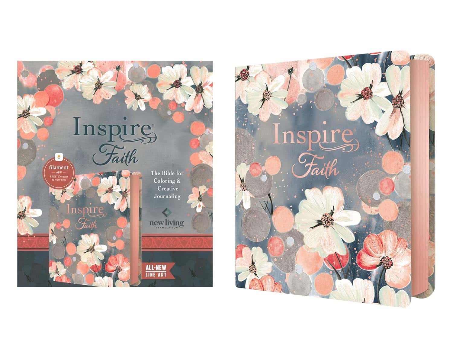 NLT Inspire FAITH Bible, Filament Enabled Edition, Floral