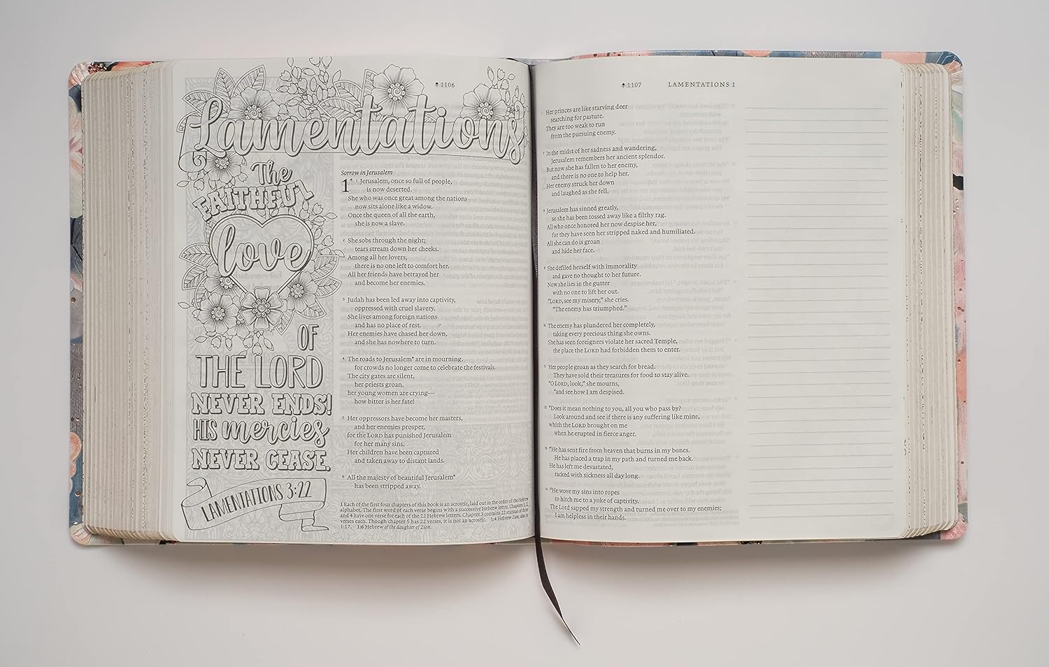 NLT Inspire FAITH Bible, Filament Enabled Edition, Floral - Image 3