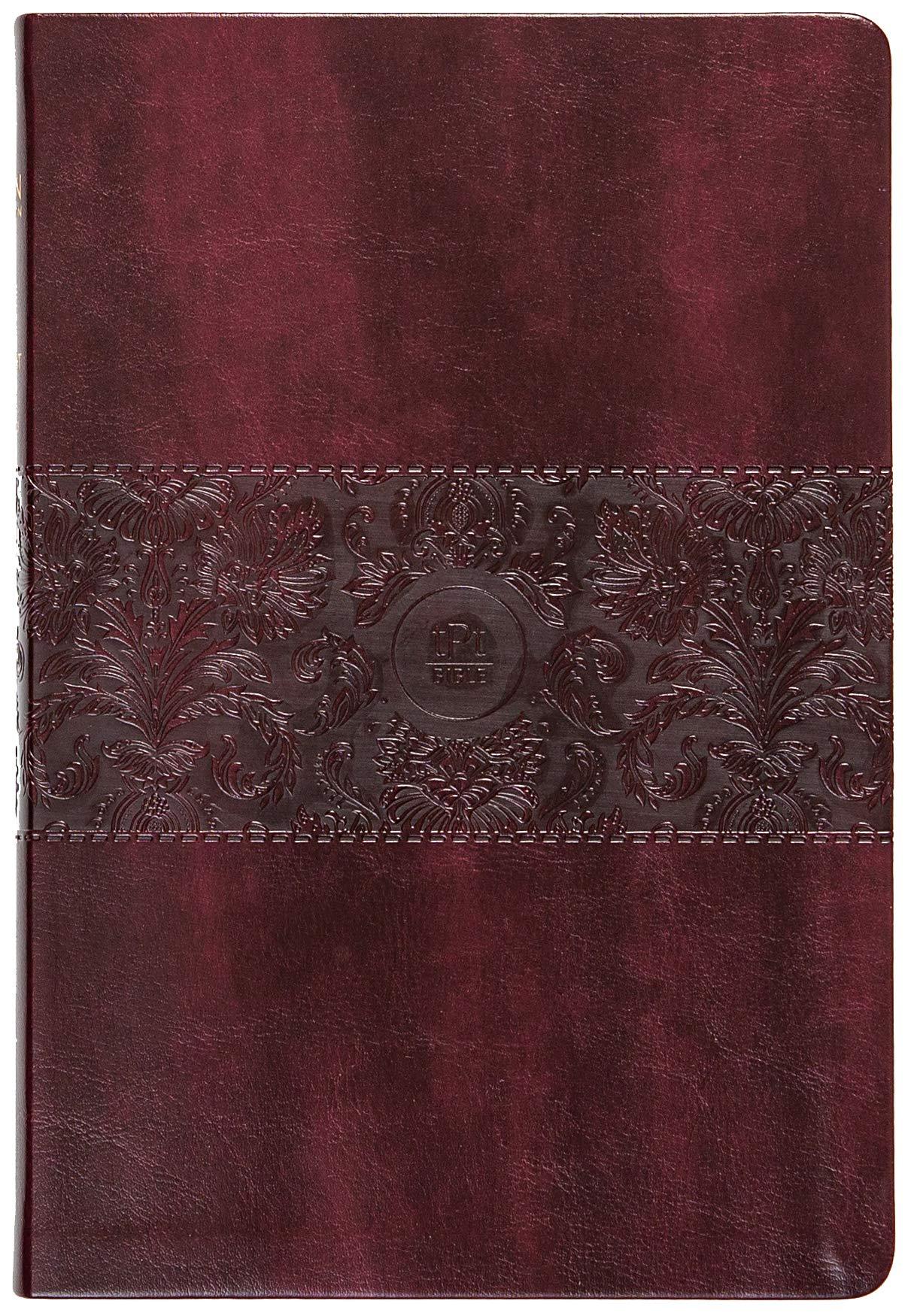 The Passion Translation New Testament (2020 Edition) Leather, Large Print Burgundy