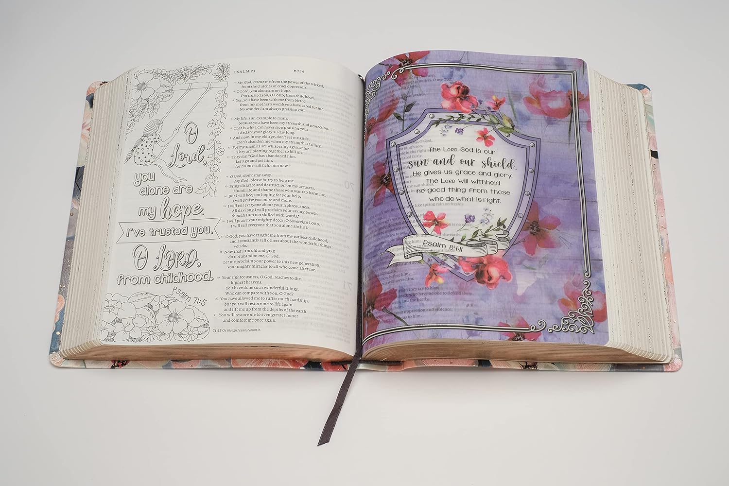 NLT Inspire FAITH Bible, Filament Enabled Edition, Floral - Image 2