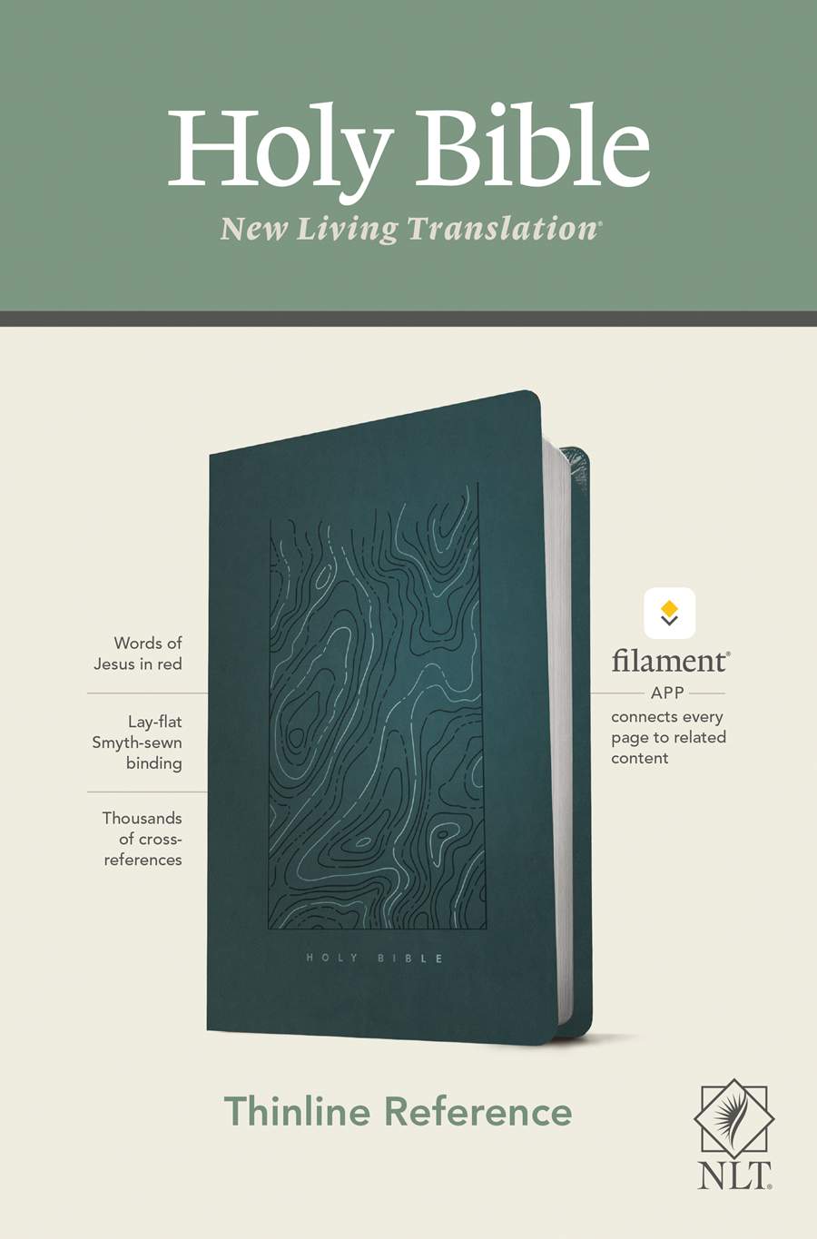 NLT Thinline Reference Bible, Filament Enabled Edition
