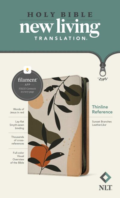 NLT Thinline Reference Zipper Bible, Filament Edition