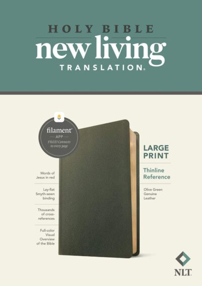 NLT Large Print Thinline Reference Bible, Filament Edition