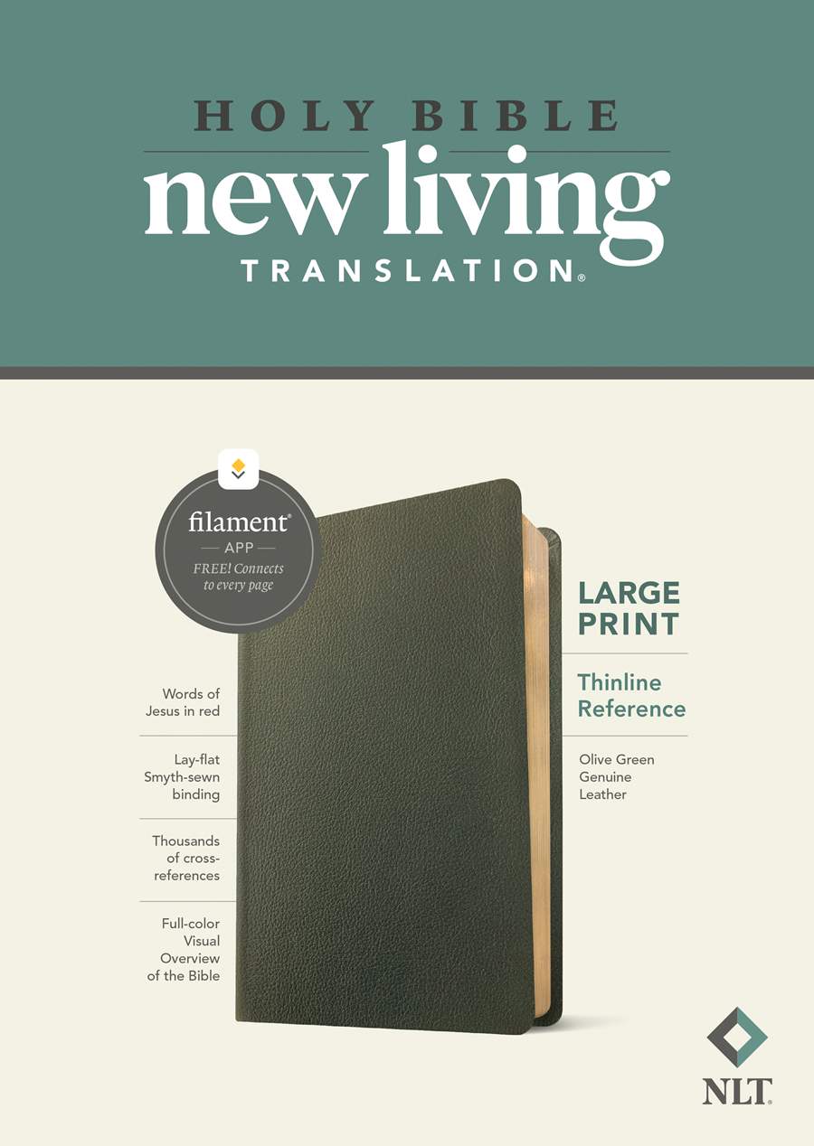 NLT Large Print Thinline Reference Bible, Filament Edition