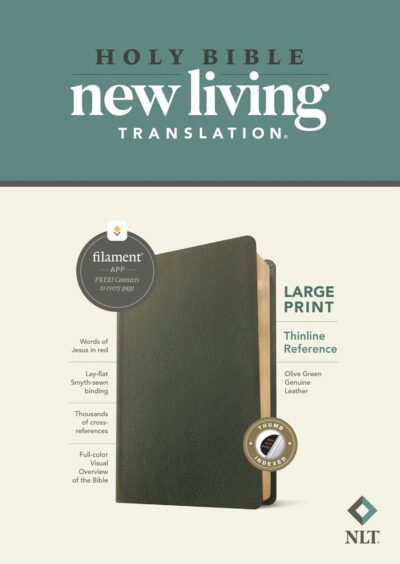 NLT Large Print Thinline Reference Bible, Filament Edition