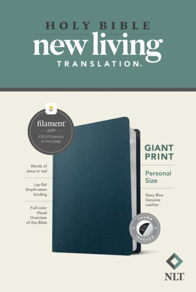 NLT Personal Size Giant Print Bible, Filament Edition