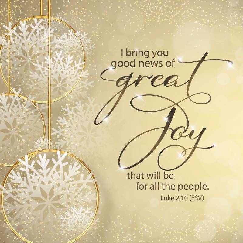 News of Great Joy Luxury Christmas Card JCD