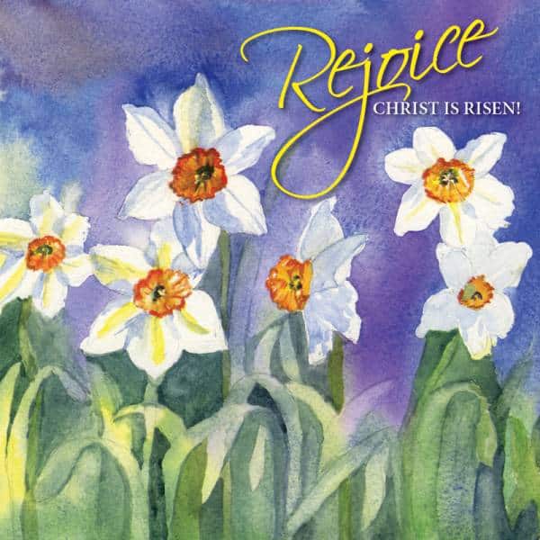 Just Cards Direct Rejoice! Christ is Risen Easter Cards (pack of 5)