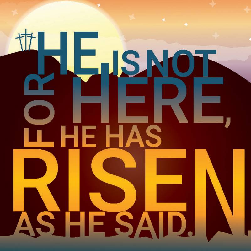 He is Risen Sunrise pack of 5 Easter Cards (Just Cards Direct)