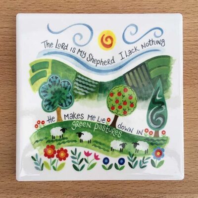 The Lord is My Shepherd Coaster