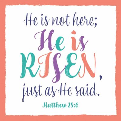 He Is Risen The Leprosy Mission Easter Cards (pack of 4)