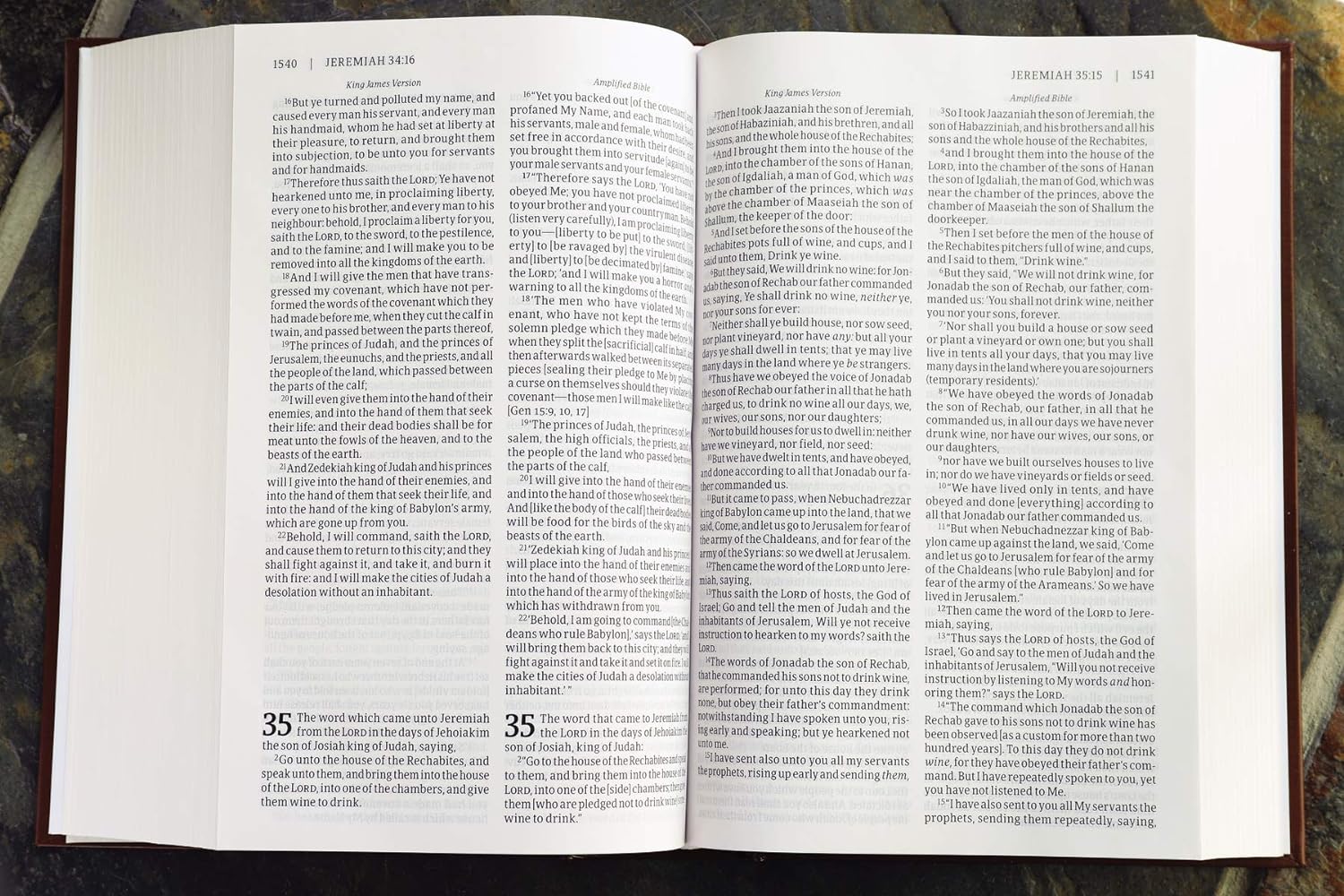 KJV/AMPLIFIED Parallel Bible, Large Print - Image 2