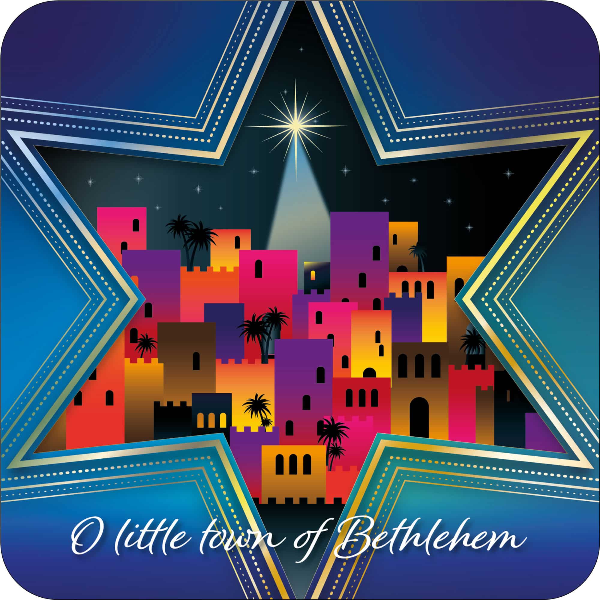 Star of Bethlehem Christmas Coaster