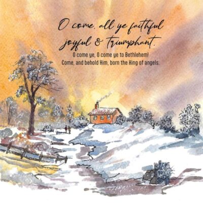 O Come all Ye Faithful Christmas cards