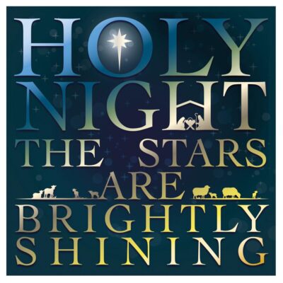 Holy Night Luxury Christmas Card (pack of 10)