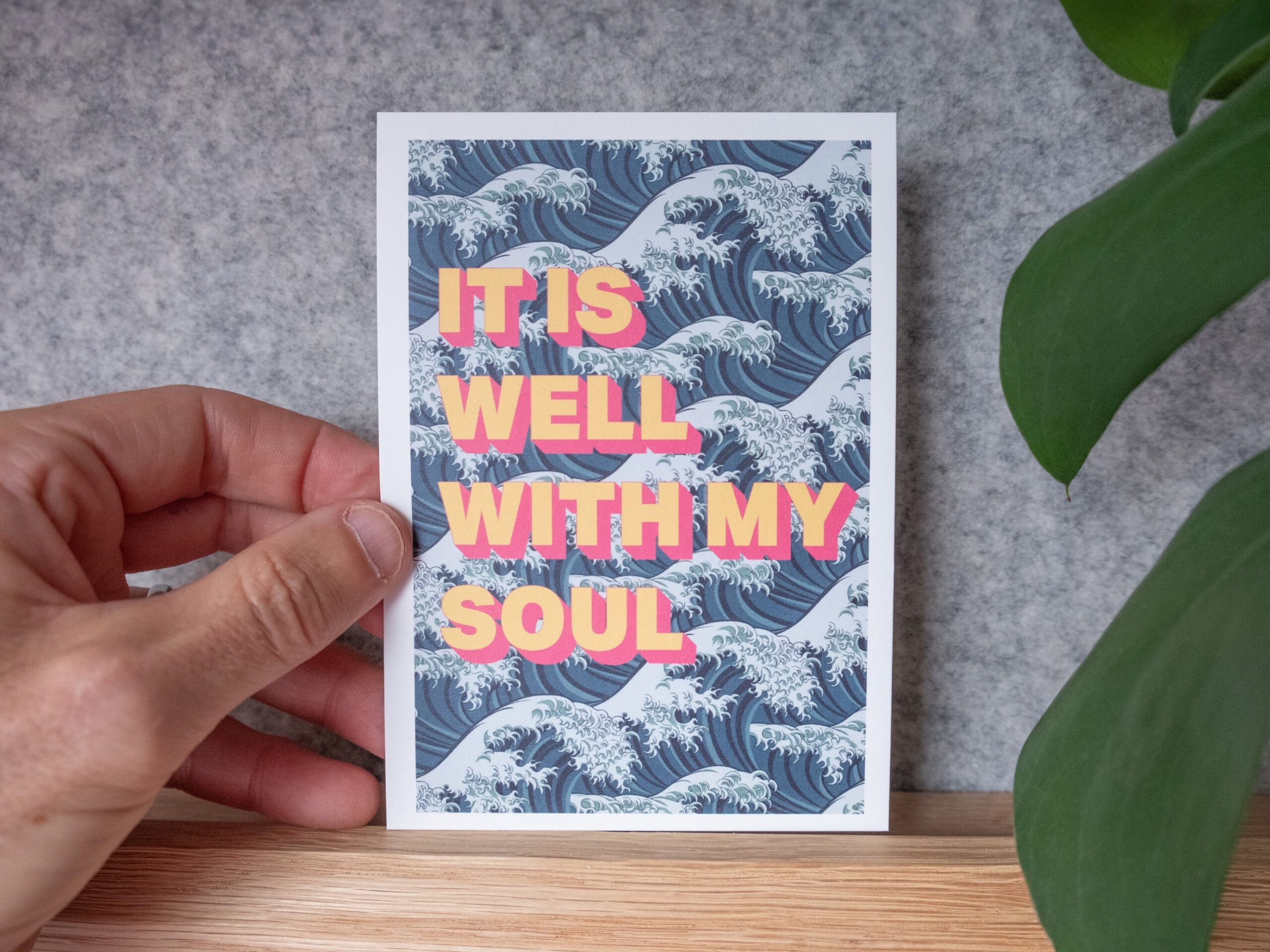 Postcard - 'It is well with my soul."