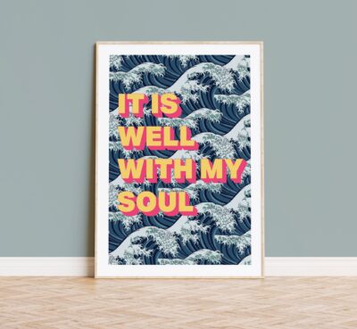 IT IS WELL Christian poster