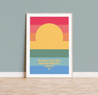 Psalm 24 verse 1 poster