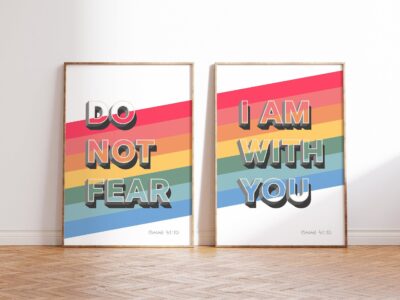 Set of 2 prints: Do not fear