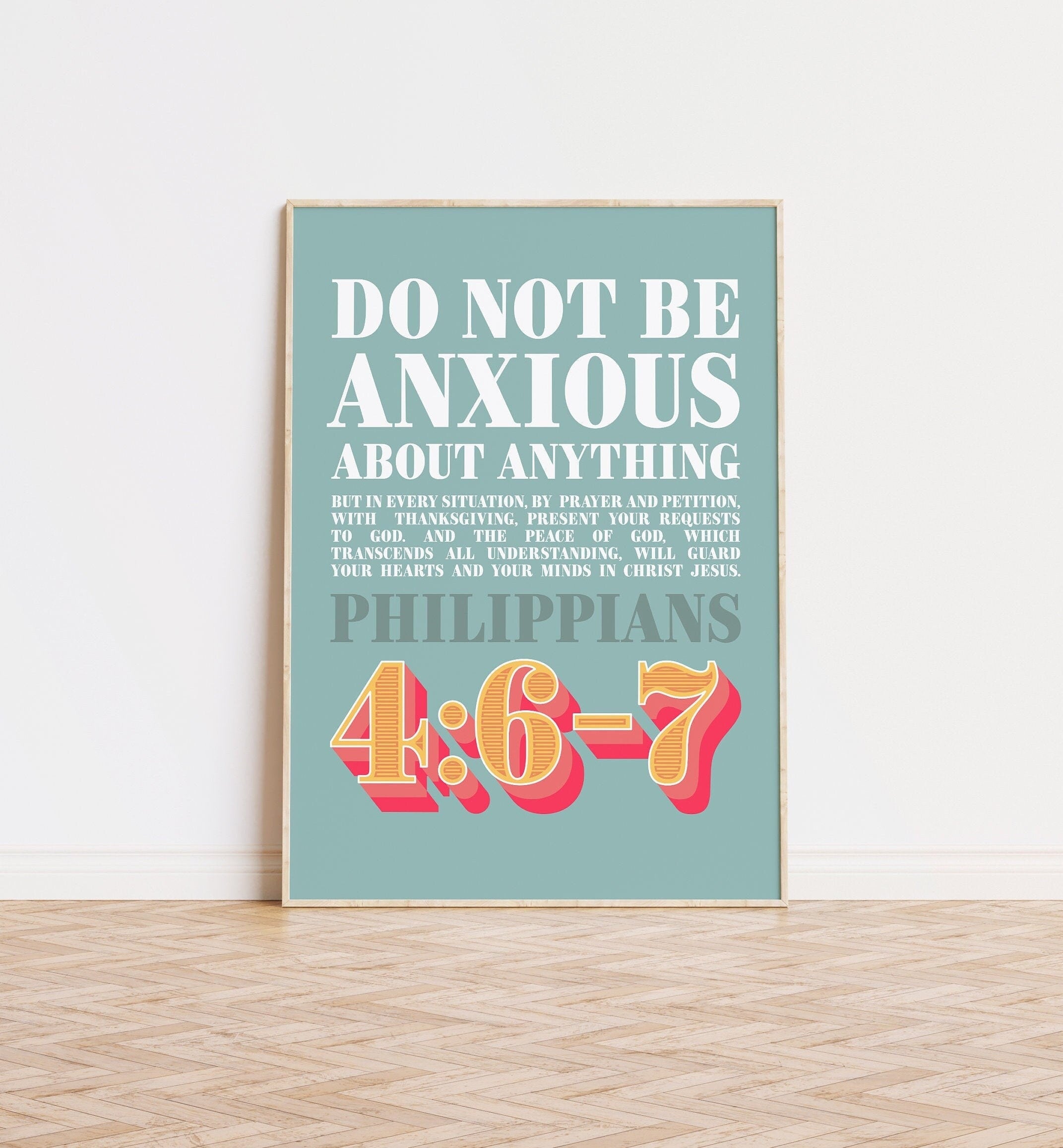 Philippians 4 verse 6-7 poster