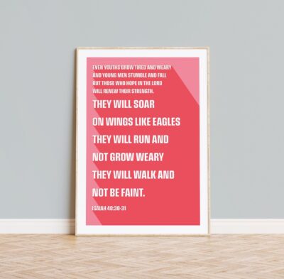 Isaiah 40 poster