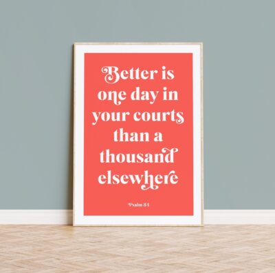 Psalm 84 poster