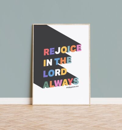 Rejoice in the Lord poster