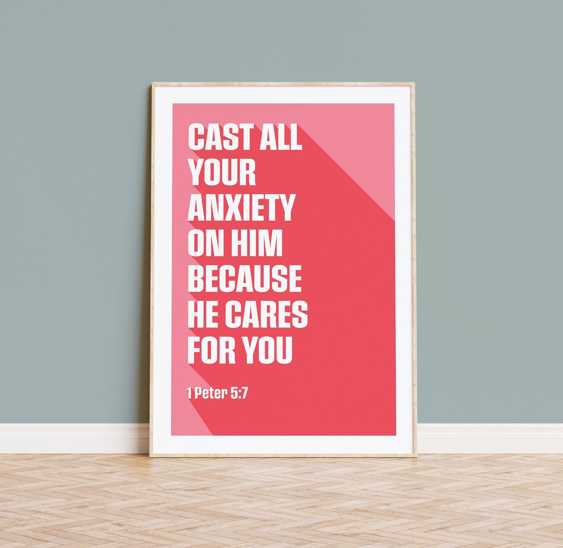 1 Peter 5:7 poster