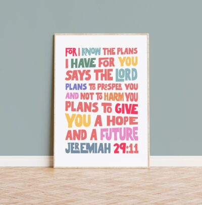 For I know the plans I have for you poster