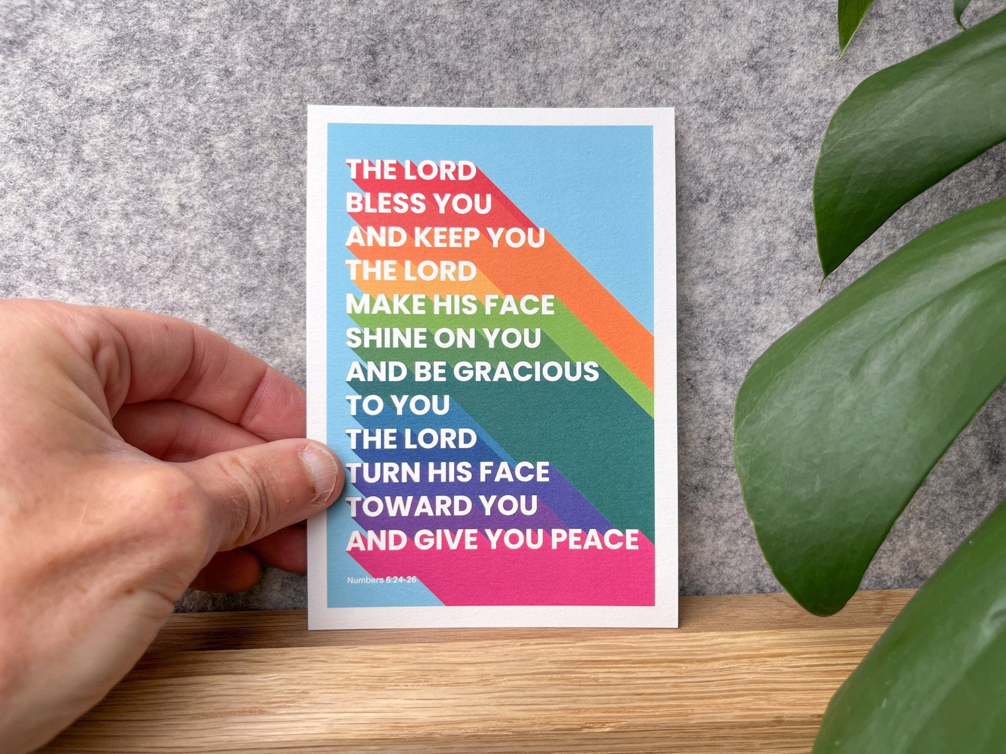 Postcard - 'The lord bless you and keep you'